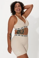 Major Label Shaping High Waist Logo Short