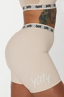Major Label Shaping High Waist Logo Short