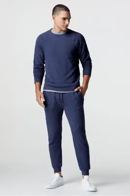 Fabletics Men The OG Crew male Midnight Heather Size