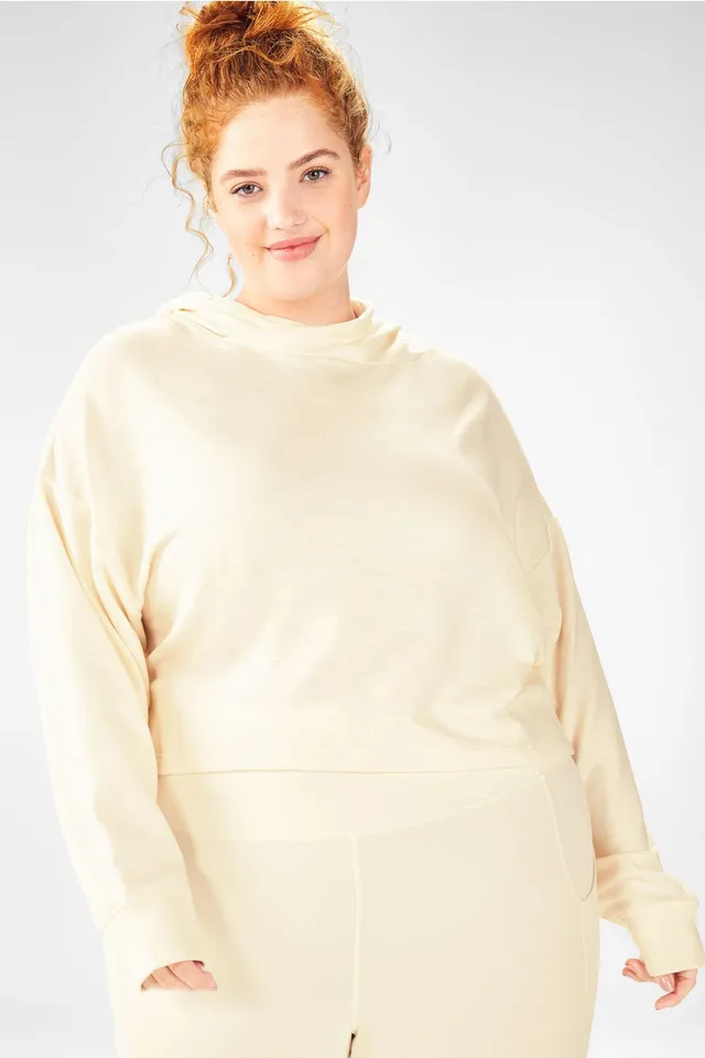Fabletics Wander Cropped Puffer Womens white plus Size 2X
