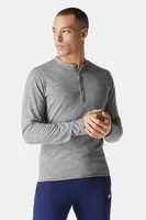 Fabletics Men The Front Row Henley male Grey Heather Size XXL