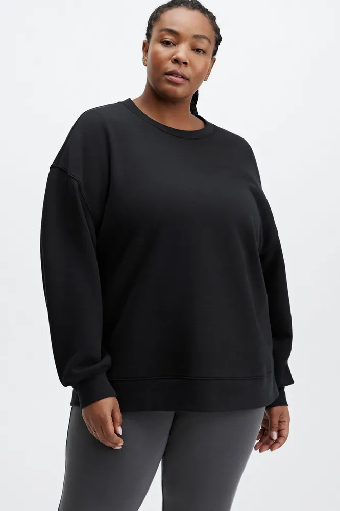 Fabletics Go-To Crewneck Sweatshirt Womens plus Size