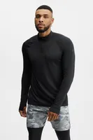 Fabletics Men The Training Day 1/4 Zip male black Size