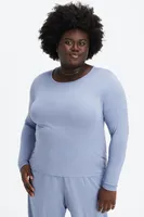 Fabletics RestoreKnit Long Sleeve Tee Womens plus Size