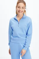 Fabletics Lightweight Go-To Half Zip Sweatshirt Womens Size