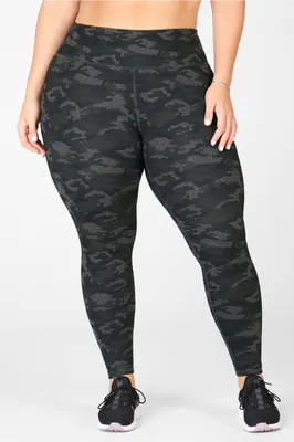 Fabletics Define Mid-Rise Legging Womens Charcoal Camo plus Size 4X