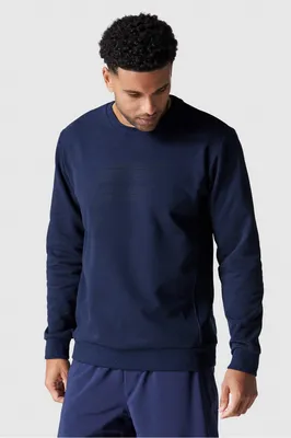 Fabletics Men The Courtside Crew male Navy Reflective Dot Logo Size