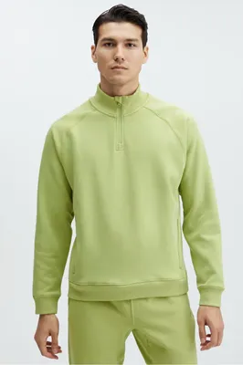 Fabletics Men The Go-To 1/4 Zip male Fennel Size