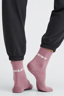 Fabletics The Performance Sock 6 Womens pink Size Osfm