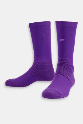 Fabletics Men The Performance Crew Sock male Plum Royale Size /L