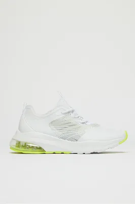 Fabletics Air 1 Performance Sneaker Womens White/Neon Size