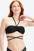 Fabletics Wrap-Around Bandeau Bikini Top Womens Size