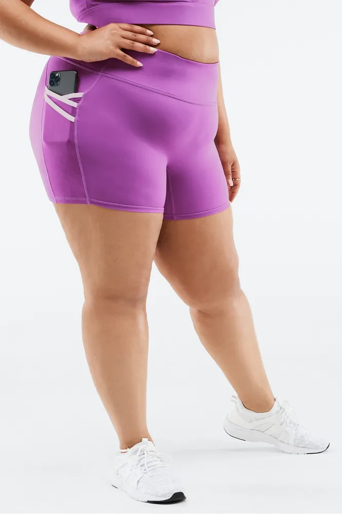Fabletics Trinity High-Waisted Pocket 7/8 Womens green plus Size 3X