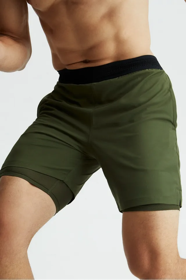 Fabletics Men The Only Pant, Olive Green, X-Small 