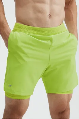 Fabletics Men The Fundamental Short (Lined) male Vivid Lime Size