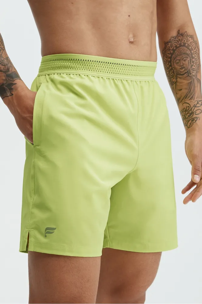 Fabletics Men The Fundamental Short (Lined) male Faded Lime Size