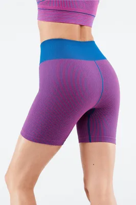 Fabletics High-Waisted Seamless Rib Short Womens pink Size