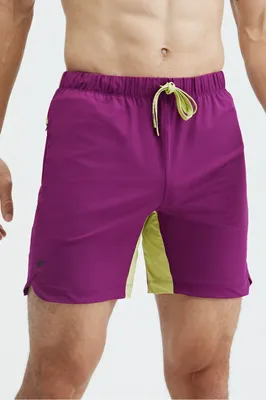 Fabletics Men The One Short male Deep Port / Fennel Size