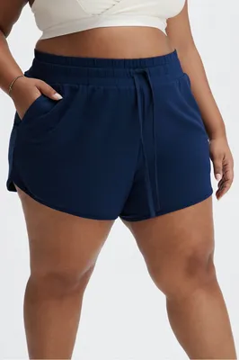 Fabletics Lounge Luxe Terry Sweatshort Womens plus Size