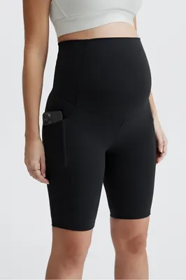 Fabletics High-Waisted PureLuxe Maternity Short 9 Womens Size