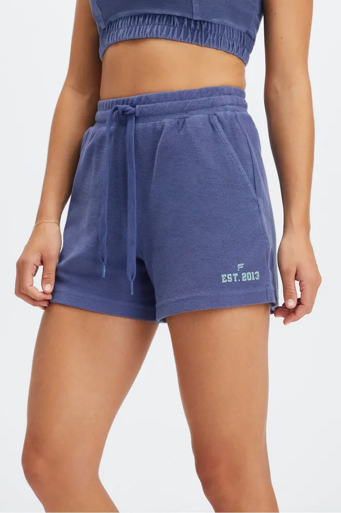 Fabletics The Oversized Go-To Sweatshort Womens blue Size