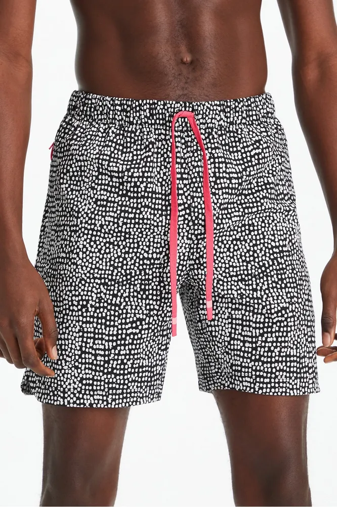 Fabletics Men The One Short male Black Organic Dots Size