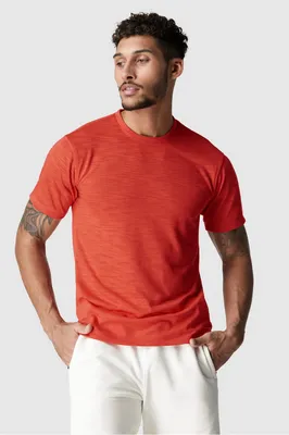 Fabletics Men The Front Row Tee male Rust Size XS