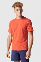 Fabletics Men The Front Row Tee male Bright Lava Size XS
