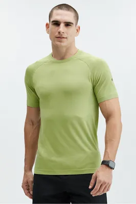 Fabletics Men The Training Day Tee male Race Blue Size