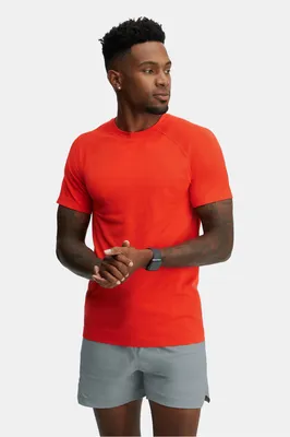 Fabletics Men The Training Day Tee male Fire Size