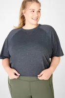 Fabletics Loveday Short-Sleeve Raglan Tee Womens plus Size