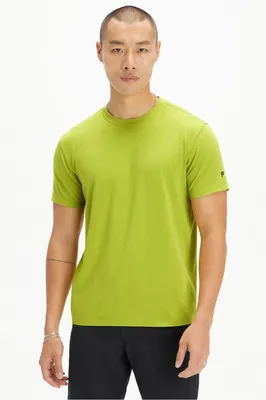 Fabletics Men The 24-7 Tee male Spring Moss Size