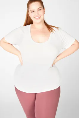 Fabletics Jess Short-Sleeve Tee Womens  plus Size