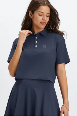 Fabletics Universal Tennis Boxy Short-Sleeve Polo Womens Size