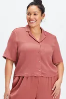 Fabletics Sleep Button Down Womens plus Size