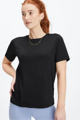 Fabletics 100% Cotton Jersey Tee Womens Size