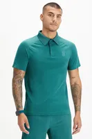 Fabletics Men Universal Tennis Training Day Polo male Ut Soft Pine Size