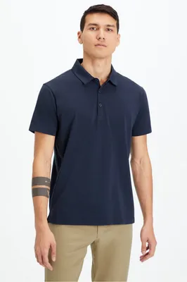 Fabletics Men The 24-7 Polo male Classic Navy Size