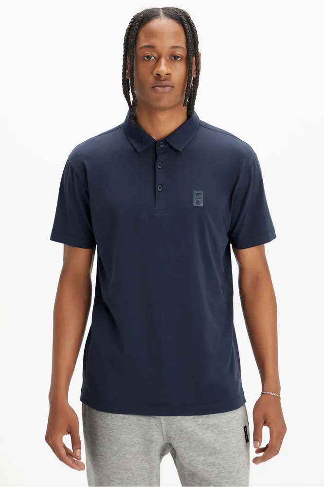 Fabletics Men Universal Tennis 24-7 Polo male Ut Classic Navy Size