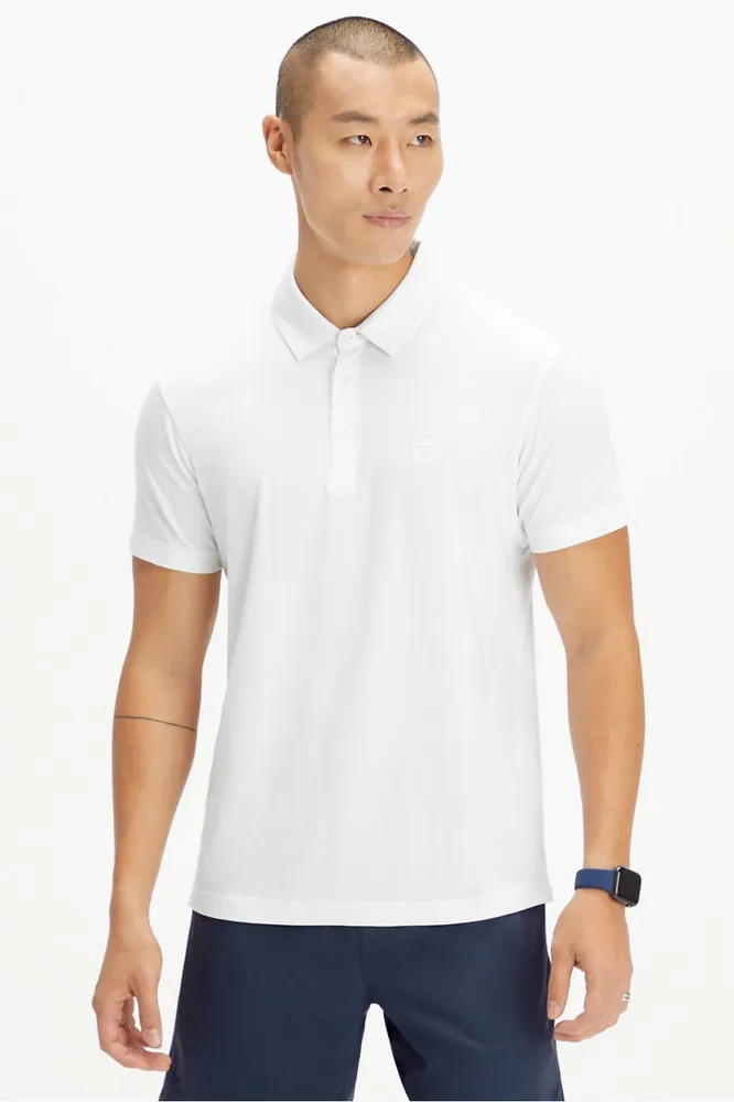 Fabletics Men Universal Tennis 24-7 Polo male Ut White Size