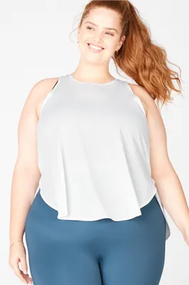 Fabletics Cashel Cropped Swing Tank Womens  plus Size