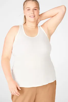 Fabletics Jess Racerback Tank Womens Tusk plus Size 3X