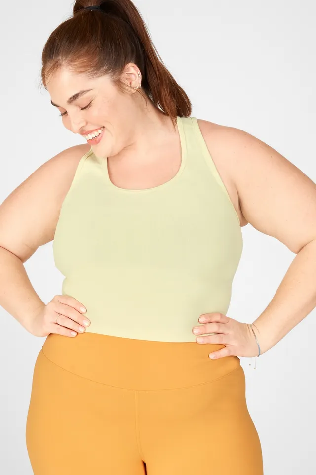 Fabletics Oasis Twist Sports Bra Womens yellow plus Size 1X