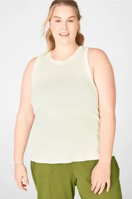 Fabletics Tinsley Tank Womens white plus Size 3X