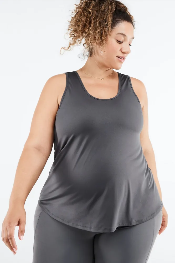 Fabletics Mariel Maternity Tank Womens Mid-Grey plus Size 1X