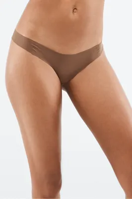 Fabletics The No Show Thong Womens Chocolate Size