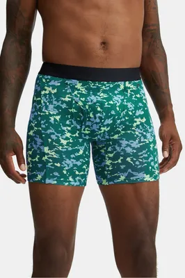 Fabletics Men The 24-7 Boxer Brief male Forest Lagoon Aerial Camo Size