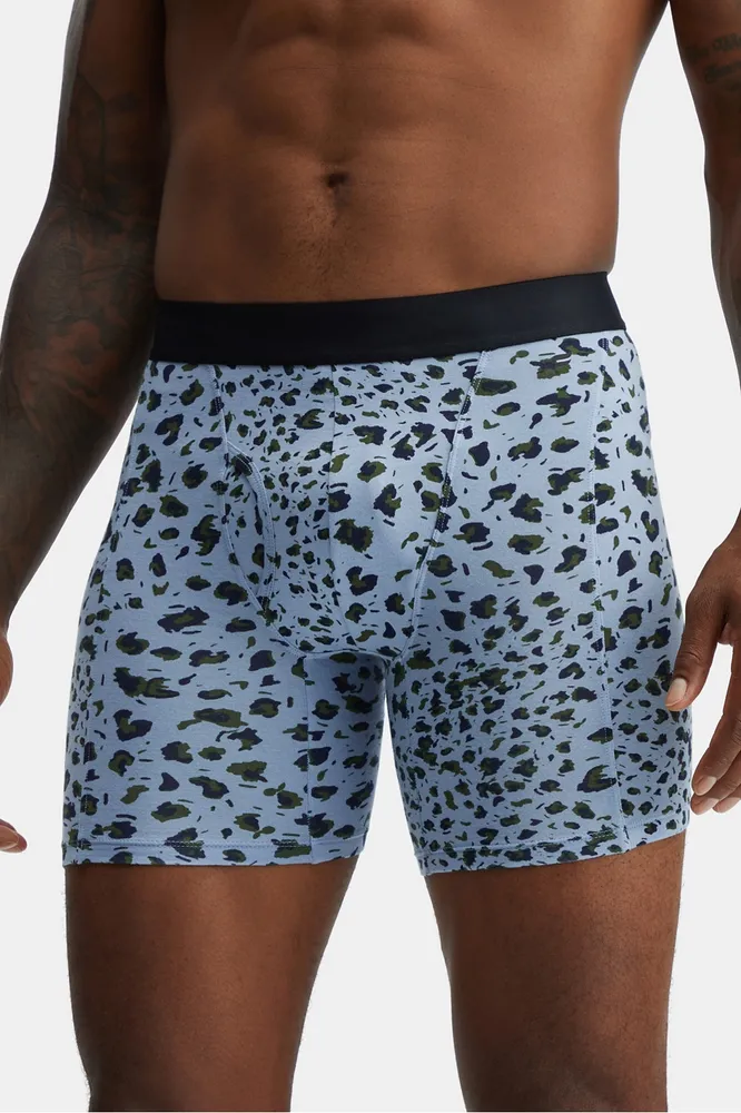 Fabletics Men The 24-7 Boxer Brief male Stormy Sauvage Shadow Size