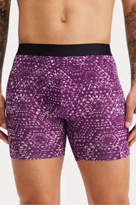 Fabletics Men The 24-7 Boxer Brief male Deep Port Constellation Size