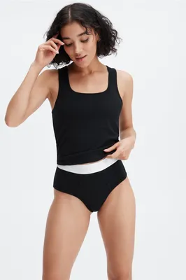 Fabletics 24-7 High-Waisted Brief Womens Size